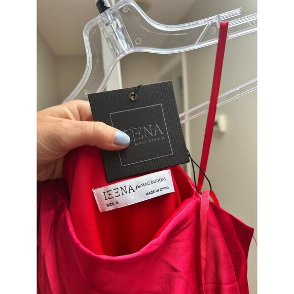 NEW NWT Ieena Mac Duggal 56046 Rasperry Red Mini size 2 - Picture 7 of 7